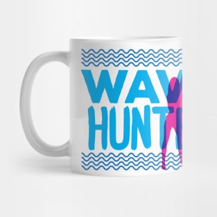 ☻ WAVE hunter ☻ retro surfing overprint style ✔ Mug